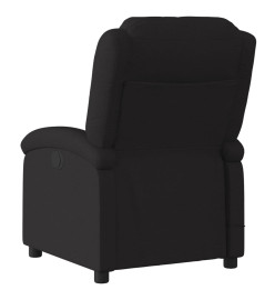 Fauteuil de massage inclinable Noir Tissu