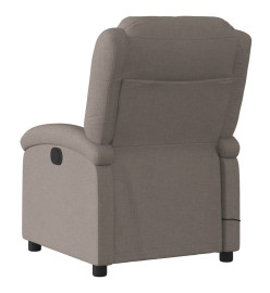 Fauteuil de massage inclinable Taupe Tissu