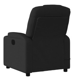 Fauteuil de massage inclinable Noir Tissu