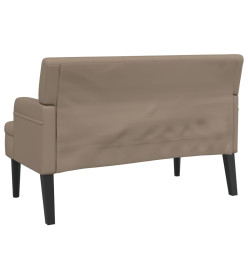 Banc avec dossier cappuccino 112x65,5x75 cm similicuir