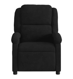 Fauteuil de massage inclinable noir velours