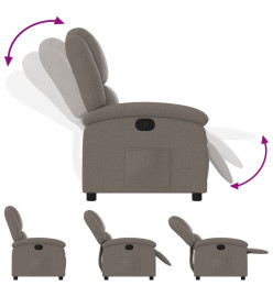 Fauteuil inclinable Taupe Tissu