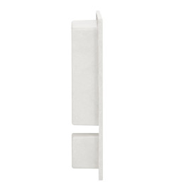 Niche de douche avec 2 compartiments Blanc mat 41x51x10 cm