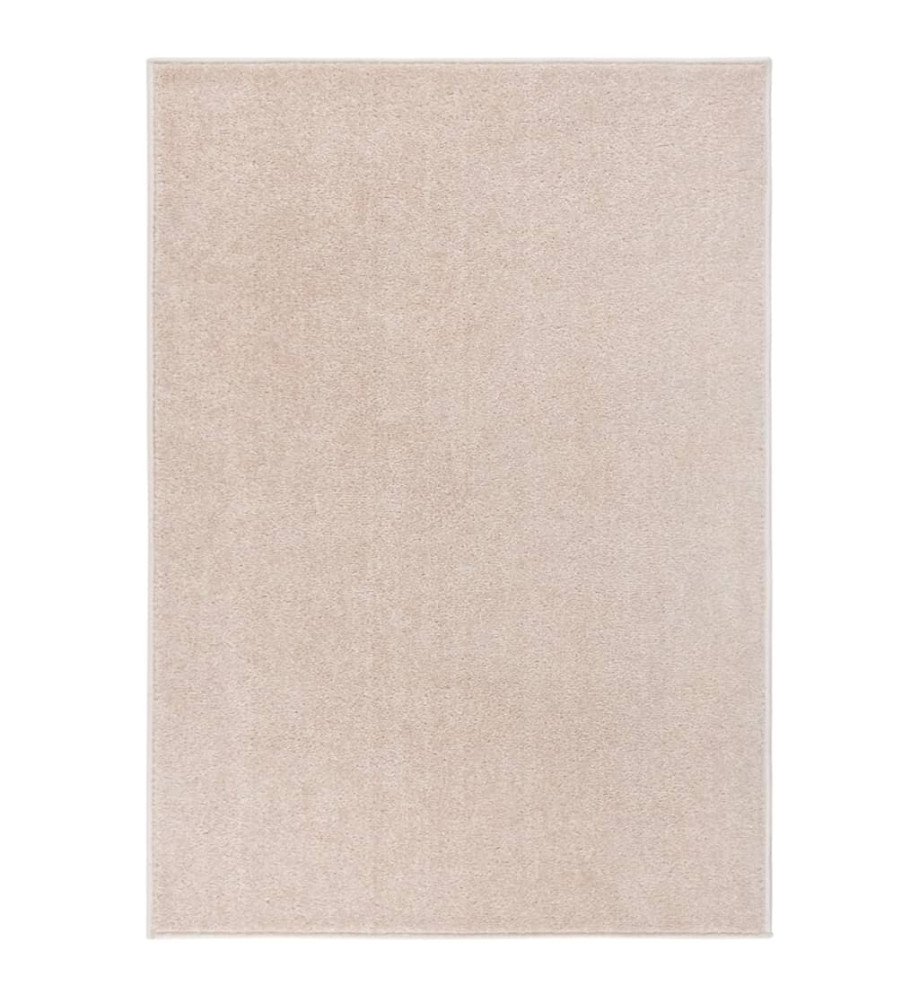 Tapis à poils courts 240x340 cm Beige foncé