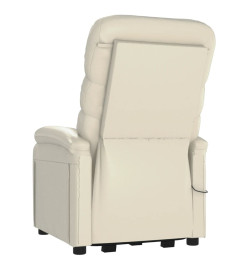 Fauteuil Blanc crème Similicuir