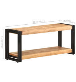 Meuble TV 90x30x40 cm Bois d'acacia solide