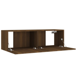 Ensemble de meubles TV 4 pcs Chêne marron Bois d'ingénierie