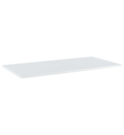 Panneaux bibliothèque 4pcs Blanc brillant 80x30x1,5cm Aggloméré