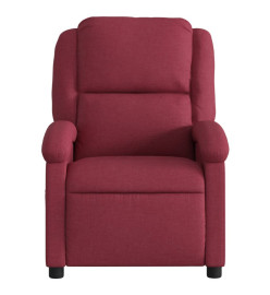 Fauteuil de massage inclinable Rouge bordeaux Tissu