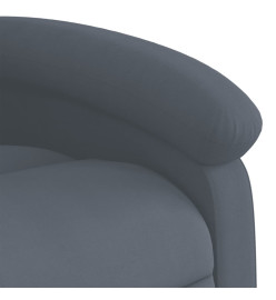 Fauteuil inclinable Gris foncé Velours