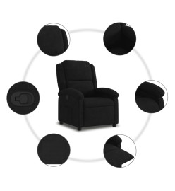 Fauteuil inclinable noir velours