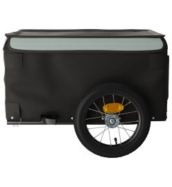 Remorque pour vélo noir et gris 30 kg fer