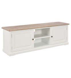 Meuble TV Blanc 120 x 30 x 40 cm Bois