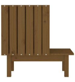 Maison pour chat Marron miel 60x36x60 cm Bois de pin massif