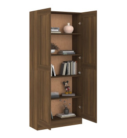 Armoire à livres Chêne marron 82,5x30,5x185,5cm Bois ingénierie