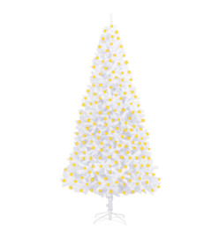 Arbre de Noël artificiel pré-éclairé 300 cm blanc