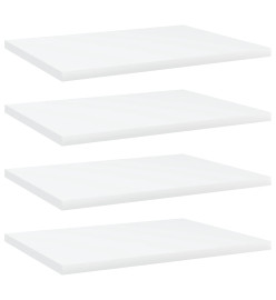 Panneaux de bibliothèque 4 pcs Blanc 40x30x1,5 cm Aggloméré