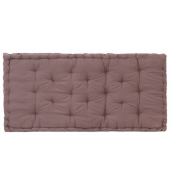 Coussins de plancher de palette 2 pcs Coton Taupe