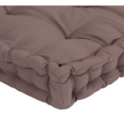 Coussins de plancher de palette 5 pcs Taupe Coton