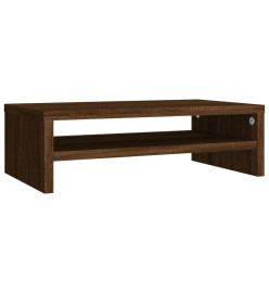 Support de moniteur Chêne marron 42x24x13 cm Bois d'ingénierie