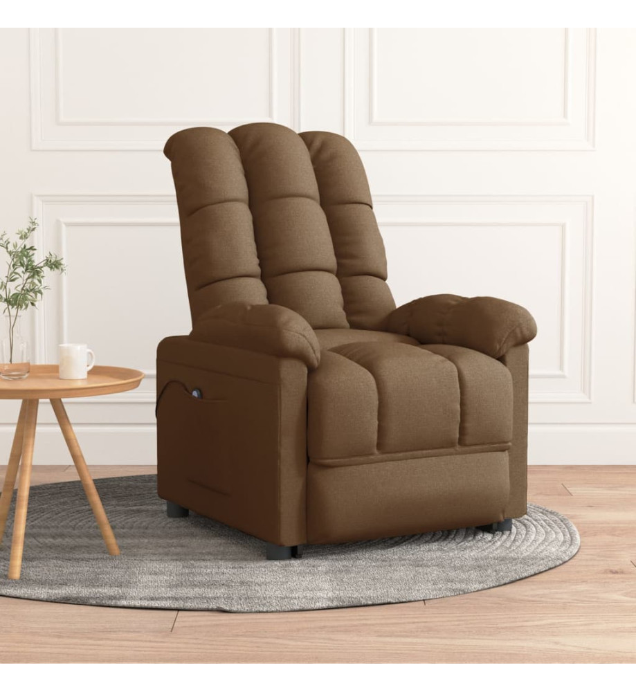 Fauteuil Marron Tissu