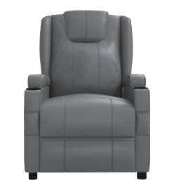 Fauteuil de massage électrique Anthracite Similicuir