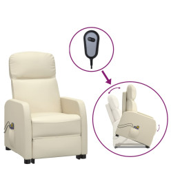 Fauteuil de massage Crème Similicuir