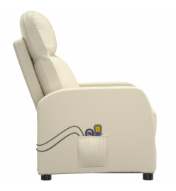 Fauteuil de massage Crème Similicuir