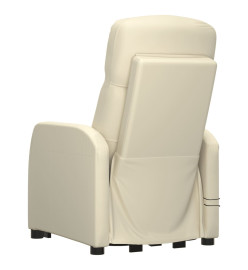 Fauteuil de massage Crème Similicuir