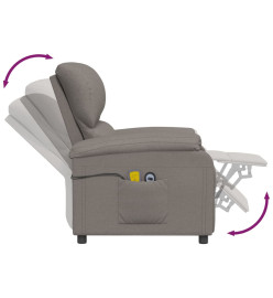 Fauteuil de massage Taupe Tissu