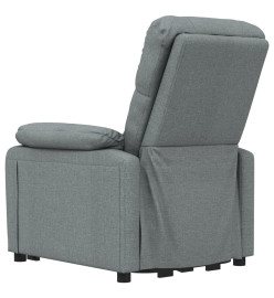 Fauteuil de massage inclinable Gris foncé Tissu