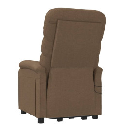 Fauteuil de massage Marron Tissu