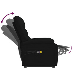 Fauteuil de massage Noir Tissu