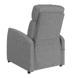 Fauteuil de massage inclinable Gris clair Tissu