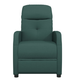 Fauteuil de massage Vert foncé Tissu