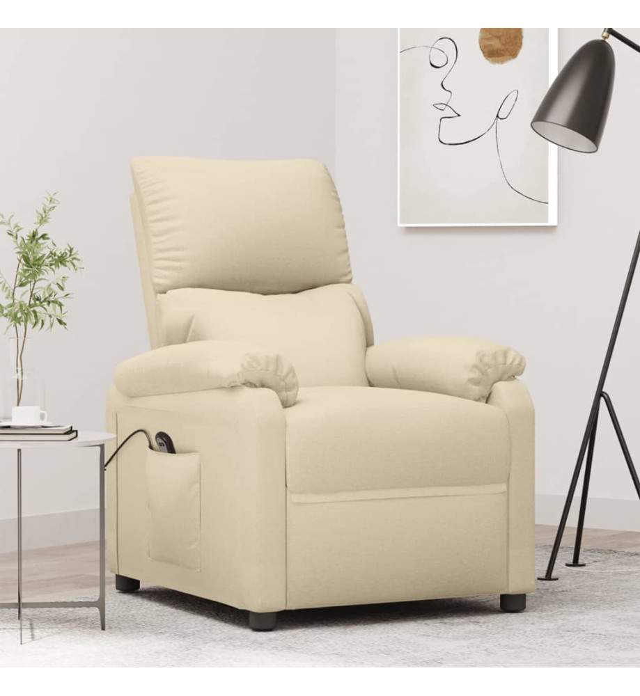 Fauteuil Crème Tissu