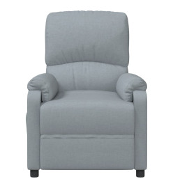 Fauteuil de massage inclinable Gris clair Tissu