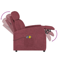 Fauteuil de massage Rouge bordeaux Tissu