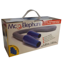 Mc Elephant Tuyau extensible d'aspirateur 7 m Gris