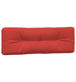 Coussins de palette 7 pcs rouge tissu