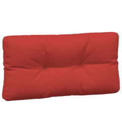 Coussins de palette 7 pcs rouge tissu