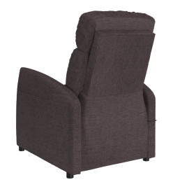 Fauteuil de massage Marron foncé Tissu