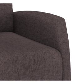 Fauteuil de massage Marron foncé Tissu