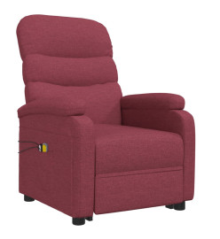 Fauteuil de massage Rouge bordeaux Tissu