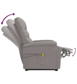 Fauteuil de massage Taupe Tissu