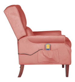 Fauteuil de massage inclinable Rose Velours