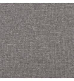 Canapé à 3 places Gris clair 210 cm Tissu