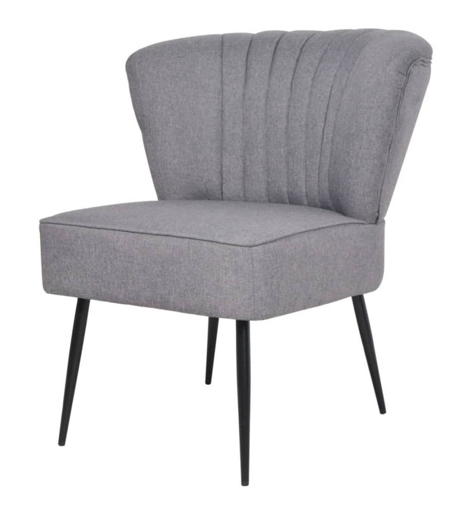 Chaise de cocktail Gris clair Tissu