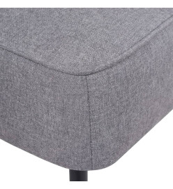 Chaise de cocktail Gris clair Tissu