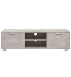 Meuble TV Gris béton 140x40,5x35 cm Bois d'ingénierie